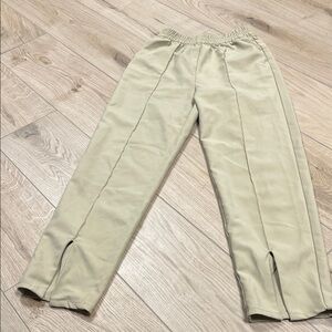 Stylish Beige Women's Straight Leg Pants